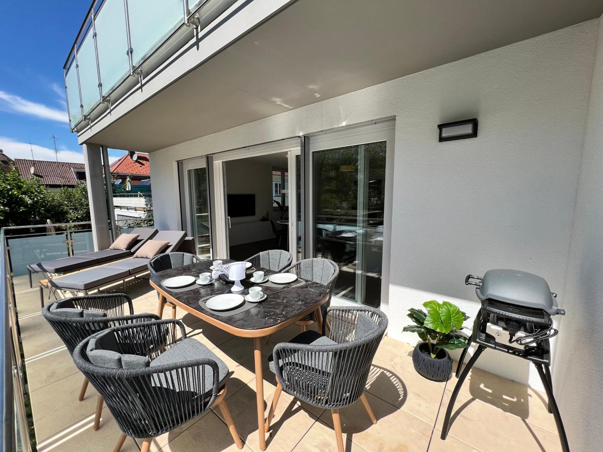 Neues Seeapartment 위버링겐 외부 사진