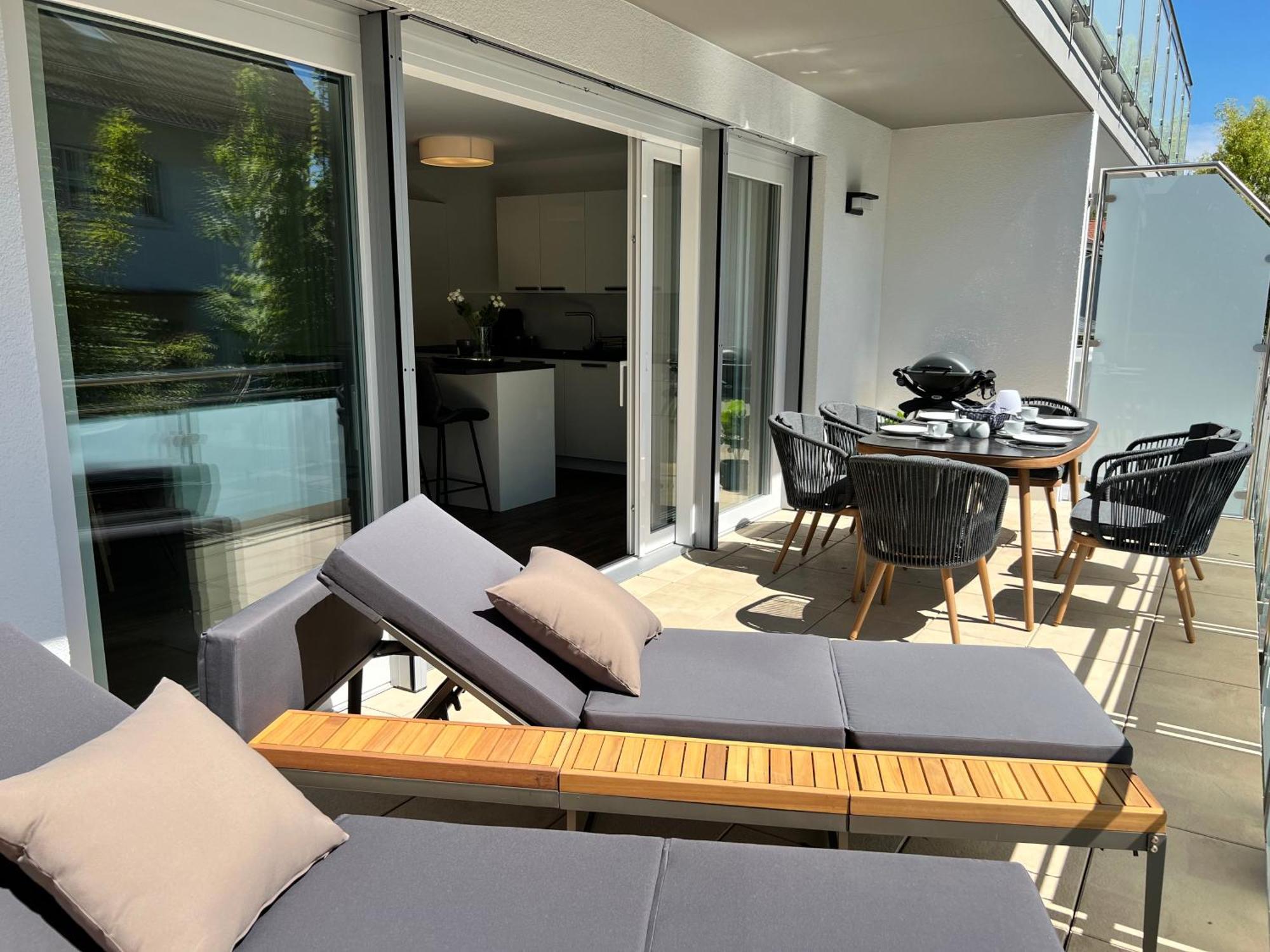 Neues Seeapartment 위버링겐 외부 사진